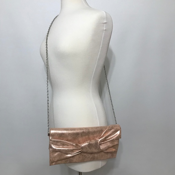 MAX EDITION BOW CLUTCH ROSE GOLD - Picture 8 of 8